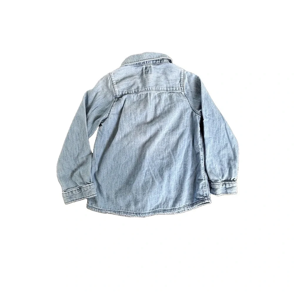 Gap Boys Denim Toddler Shirt Size 5 100% Cotton School Kids
